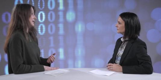 Screenshot Interview mit Simone Schaub-Meyer