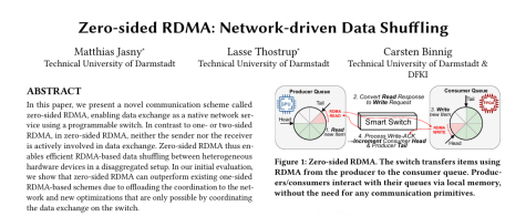 Zero-sided RDMA